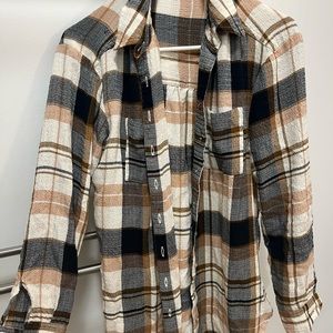 anthropologie plaid shirt